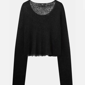Other UK - Black Knit Cropped Sweater “Navarro” L/XL